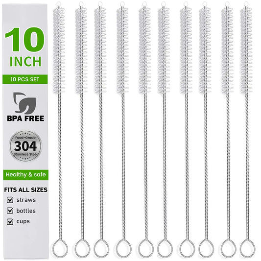 Straw Cleaner Brush Set 10 Pc